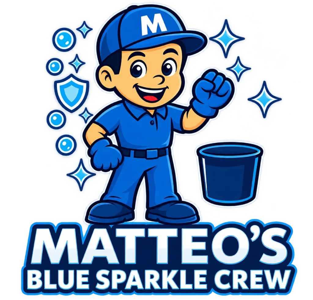 Logo | Matteo-s Blue Sparkle Crew